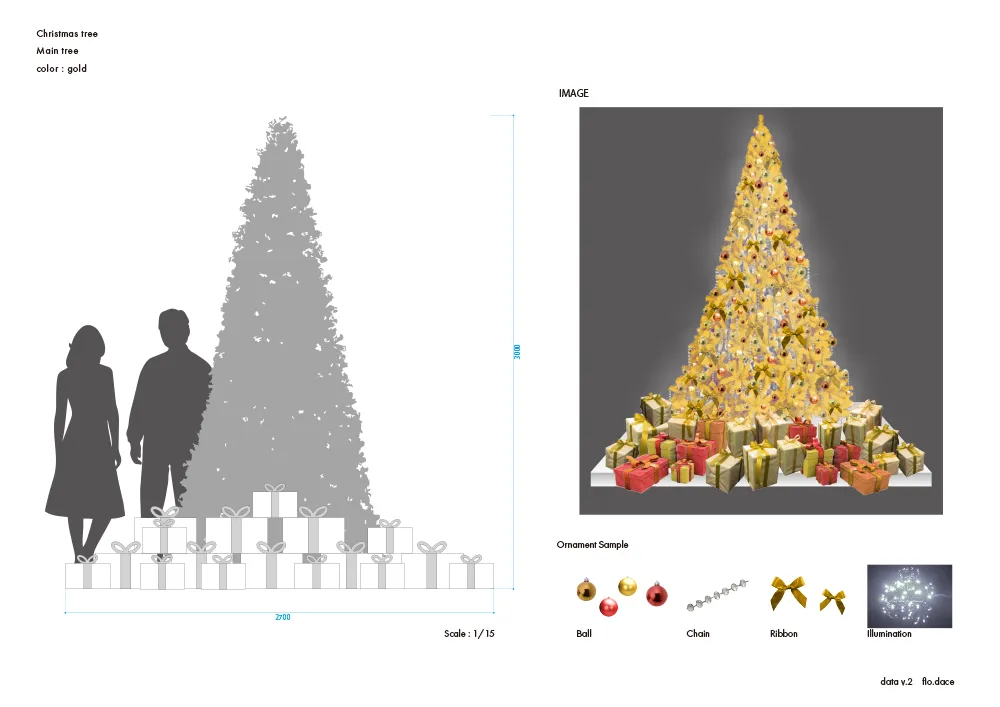 クリスマス装飾の提案資料